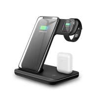 3 in 1 Wireless Charging Station for Air pods 15W Qi Fast Wireless Charger Dock for Qi-Enabled Devices